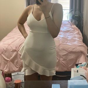Mini white dress, Size Medium